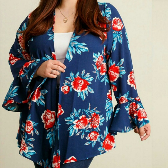 Wild Plum Sweaters - ~NEW~ ➕Plus Floral Cardigan